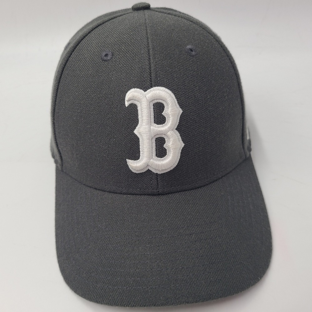 Boston Red Sox Hat Adjustable 47 Brand Gray White MLB Baseball Wool Blend Men